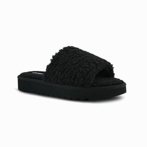 Nine West Fuzzie Cozy Flat Slippers Zwart Nederland | TZX-528946